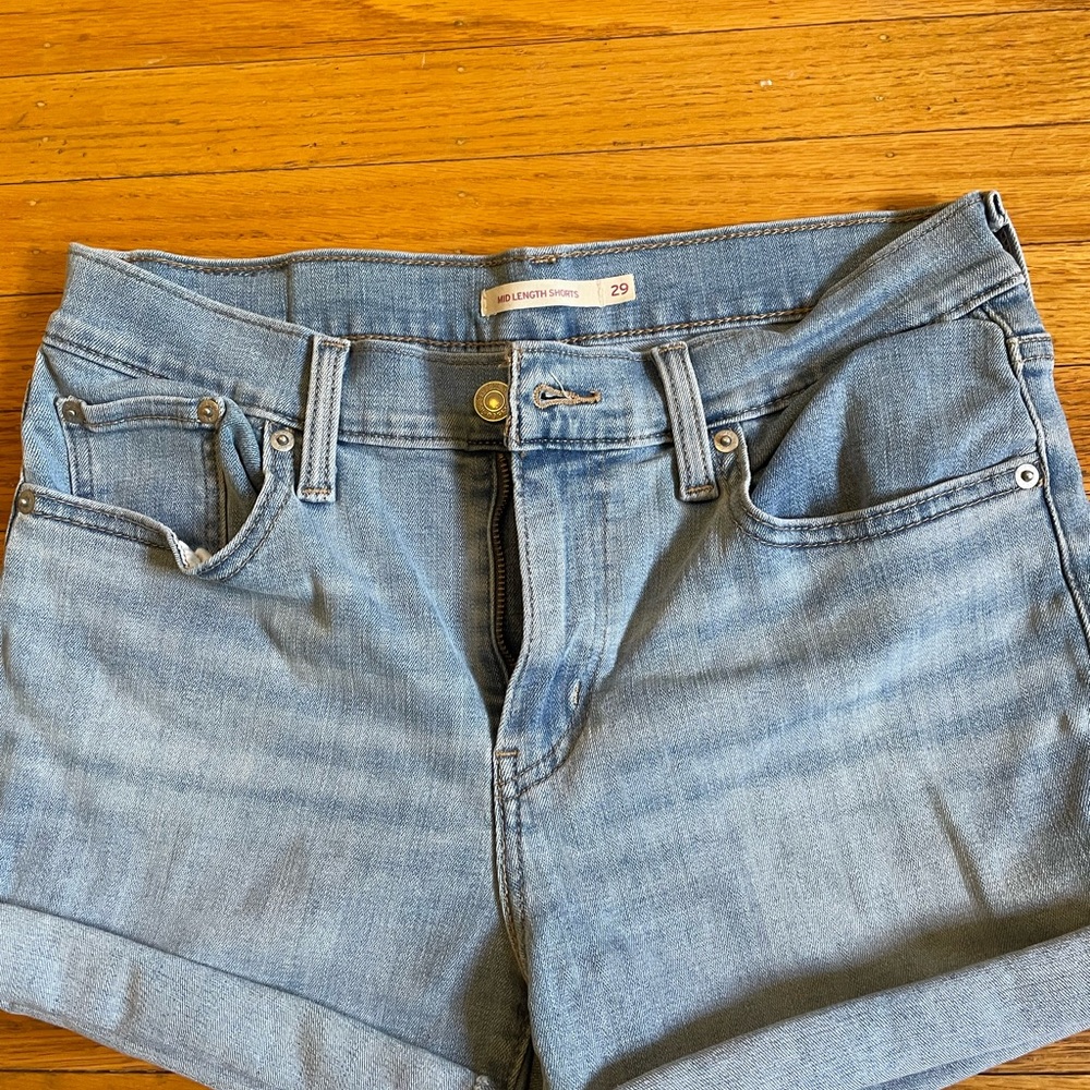 Levi Strauss Light Blue Denim Shorts
